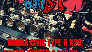 Honda Civic Type R on 50mm Individual Throttle Bodies dyno video [upl. by Latouche397]