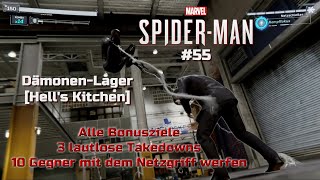 Marvel’s SpiderMan 55  DämonenLager in Hells Kitchen 10 Netzgriffe ausführen  Alle Bonusziele [upl. by Abocaj]