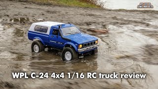 WPL C24 4x4 116 RC truck unboxing review and test [upl. by Samantha]