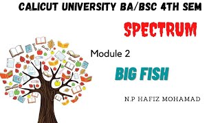 Calicut University 4 th sem BA BSC Spectrum Big Fish Malayalam summary [upl. by Inol577]