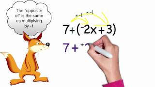 Distributive Property with Subtraction [upl. by Cristal]