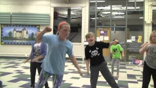 Zumba Kids song Happy  Devinny Elementary [upl. by Notyep57]