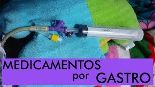 Gastrostomía Cómo suminstrar medicamentos [upl. by Arlo601]