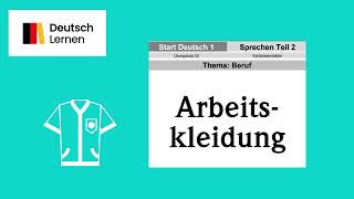 Start Deutsch 1 Goethe Zertifikat A1 Sprechen Teil 2 Thema Beruf [upl. by Ocirne]