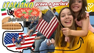 La mia HOST SISTER prova a parlare italiano😱🤩😂💗exchange student life🇮🇹🇺🇸  Alice santi 😍 [upl. by Onahpets392]