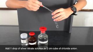 Testing of Chloride Anion  silver nitrate and nitric acid [upl. by Bluh]