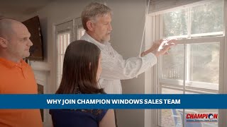 Why Join Champion Windows Sales Team [upl. by Nessej]