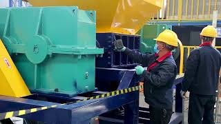 How does the crusher break the matal foor panel Factory real shot [upl. by Kazim]