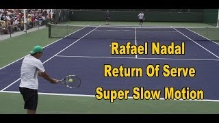 Rafael Nadal Return Of Serve In Slow Motion  BNP Paribas Open 2013 by Onlinetennisinstructioncom [upl. by Amedeo]