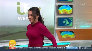 Laura Tobin  GMB Weather 16Dec2022 [upl. by Ninnette]