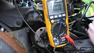 How to Test Stator Ignition CDi Piaggio 50cc Scooter [upl. by Valoniah]