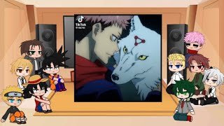 Anime Protagonists react to Itadori Yuji  910  Jujutsu Kaisen [upl. by Melvin]