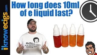 How Long Does 10ml E liquid Last [upl. by Kingsly]