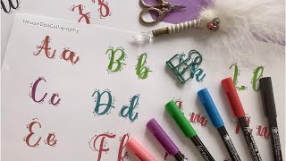 How to Write amp Improve Calligraphy With Brush Pen Sakura KOI  Tutorial For Beginners From A to Z [upl. by Cath]