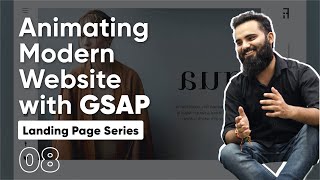 Landing Page With HTML CSS and JS  08  Sheryians Coding School  Modern Animations with GSAP [upl. by Daugherty]