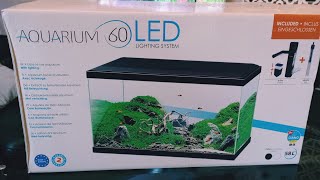 UNBOXING AQUARIUM 60 LED LIGHTING SYSTEM CIANO [upl. by Yanaton]