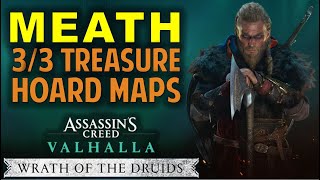 Meath All Treasure Hoard Map Location amp Solution  AC Valhalla Wrath of the Druids Ireland Guide [upl. by Wildon217]