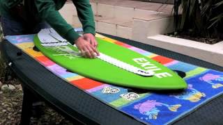 How to apply traction to your new skimboard [upl. by Aiyt682]