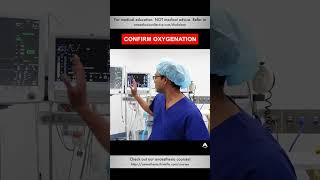 Confirm Oxygenation  anesthesiology anesthesia ventilator oxygenation [upl. by Aicilanna]