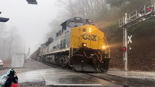 CSX C313 with New York Central heritage unit [upl. by Yaf]