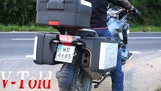 BMW R 1200 GS Akrapovic vs stock exhaust sound [upl. by Mozelle]