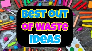 4 Best out of waste craft ideasDIY Best Craft IdeaBest reuse ideadiy art and craft [upl. by Ynnob974]