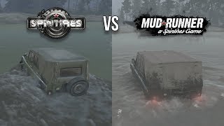 Spintires vs Mudrunner  The comparison [upl. by Suiremed]