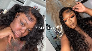 FLAWLESS FRONTAL WIG INSTALL TUTORIAL  STEP BY STEP FOR BEGINNERS  YMY HAIR [upl. by Reace142]