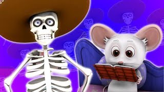 dem huesos  esquelético de danza  Dem Bones  Super Kids Network Español  Canciones para Niños [upl. by Ansell787]