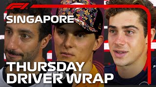 Thursday Drivers Wrap  2024 Singapore Grand Prix [upl. by Rehtae582]