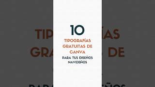 🎄1️⃣0️⃣ tipografías para tus diseños navideños 🎄 marketingdigital navidad [upl. by Libbie]