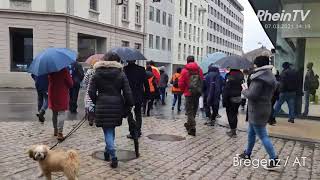 RheinTV LIVE Protestmarsch und Kundgebung aus Bregenz A [upl. by Nalyad991]