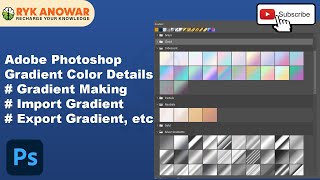 Adobe Photoshop gradient Details [upl. by Leiuqeze210]