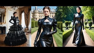 The Stylish Victorian Governess in Leather leather victorian fashion [upl. by Rehprotsirhc]