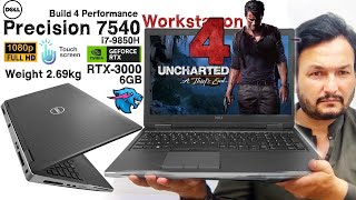 Dell Precision 7540 🔥 RTX 3000 🔥 Build 4 Performance Full Detail Review amp Tested on Uncharted 4 [upl. by Anikal]