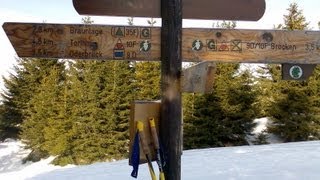 Harz Oderbrück Dreieckiger Pfahl LLSkiabfahrt KönigsbergLoipe nach Schierke [upl. by Arther]