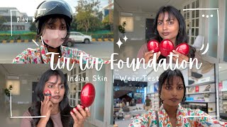 TirTir Cushion Foundation On Brown Skin  Wear Test for 7 Hrs  34N Pecan [upl. by Itak]