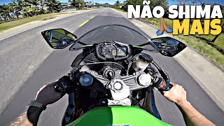 TESTANDO O AMORTECEDOR DE DIREÇÃO NA ZX6R 636 agora estou mais seguro [upl. by Nnahs]