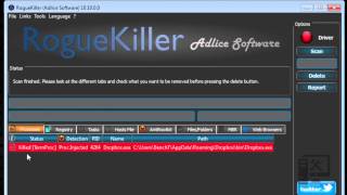 How to use Roguekiller for virus and malware removal [upl. by Yekciv]