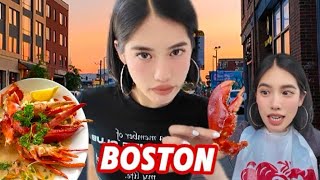 boston vlog  lobster harvard seaside town cooking whale watching [upl. by Elegna25]