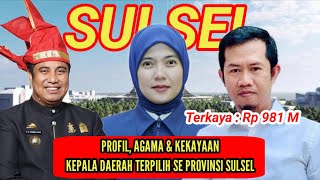 PROFIL amp TOTAL KEKAYAAN KEPALA DAERAH TERPILIH SE PROVINSI SULAWESI SELATAN PADA PILKADA 2024 [upl. by Cobb]