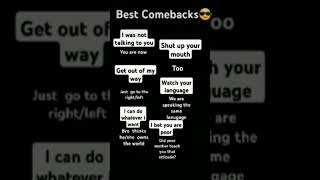 roast comeback Best Comebacks [upl. by Reeba725]