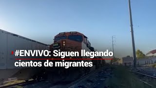 ENVIVO  ¡MÁS Y MÁS MIGRANTES Este tren viene cargado con centenas de personas [upl. by Nortyad]