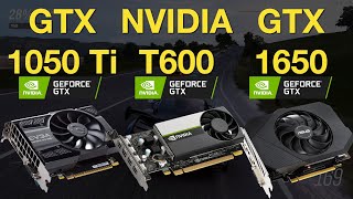 Geforce GTX 1050 Ti vs T600 vs GTX 1650 Gaming Test  1080p in 5 Games [upl. by Isacco]