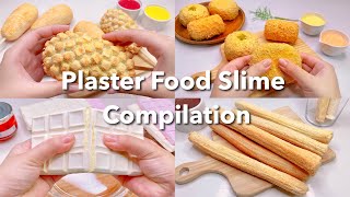 【ASMR】🥨石膏クレイクラッキングまとめ🥠【音フェチ】Plaster Food Slime Compilation [upl. by France]