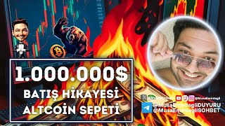 Kriptoda 1000000 Doların batış hikayesi ve altcoin sepeti [upl. by Pierrette]