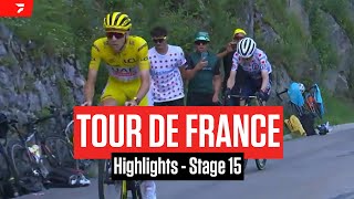 Tour de France 2024 Stage 15 Highlights [upl. by Tartan]