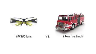 HexArmor Safety Lenses vs Two Ton Firetruck [upl. by Ecidnak]