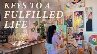 Cultivate a Mind to Mastery amp Full Potential ☀️ Gouache amp Oil Painting Making Watercolor 🎨 Art Vlog [upl. by Januisz]