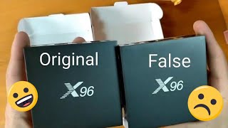 Smart BOX X96 original VS X96 false unboxing and review [upl. by Jammal]